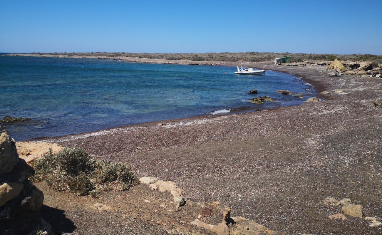 Photo de Vlychadia beach avec caillou brun de surface