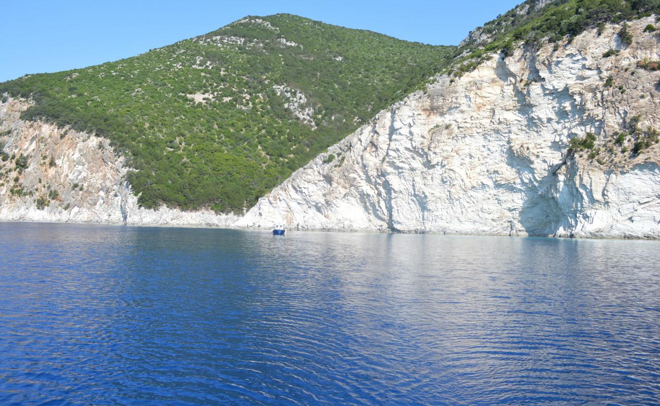 Photo de Atokos beach II avec sable beige & galets de surface