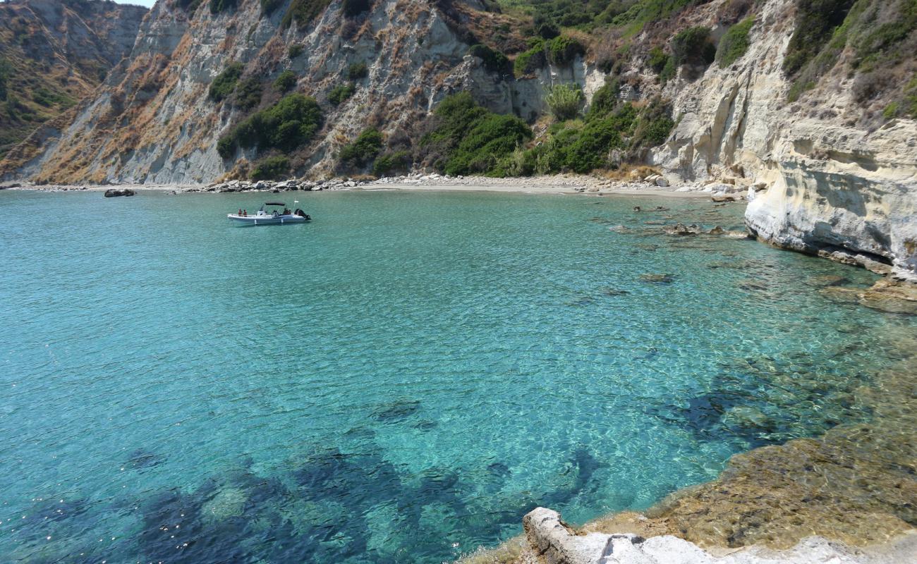 Photo de Thermanti beach II avec sable brun & rochers de surface