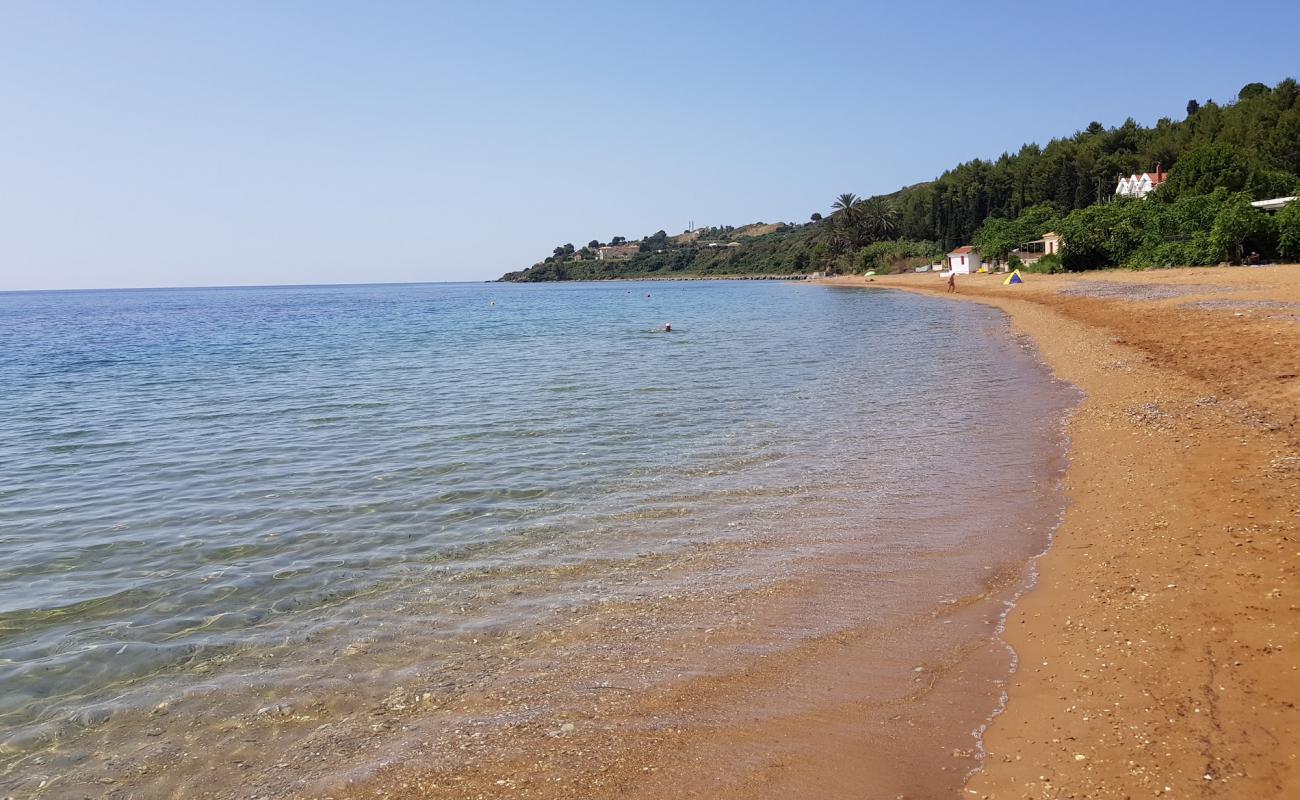 Photo de Paralia Lepeda avec sable brun de surface