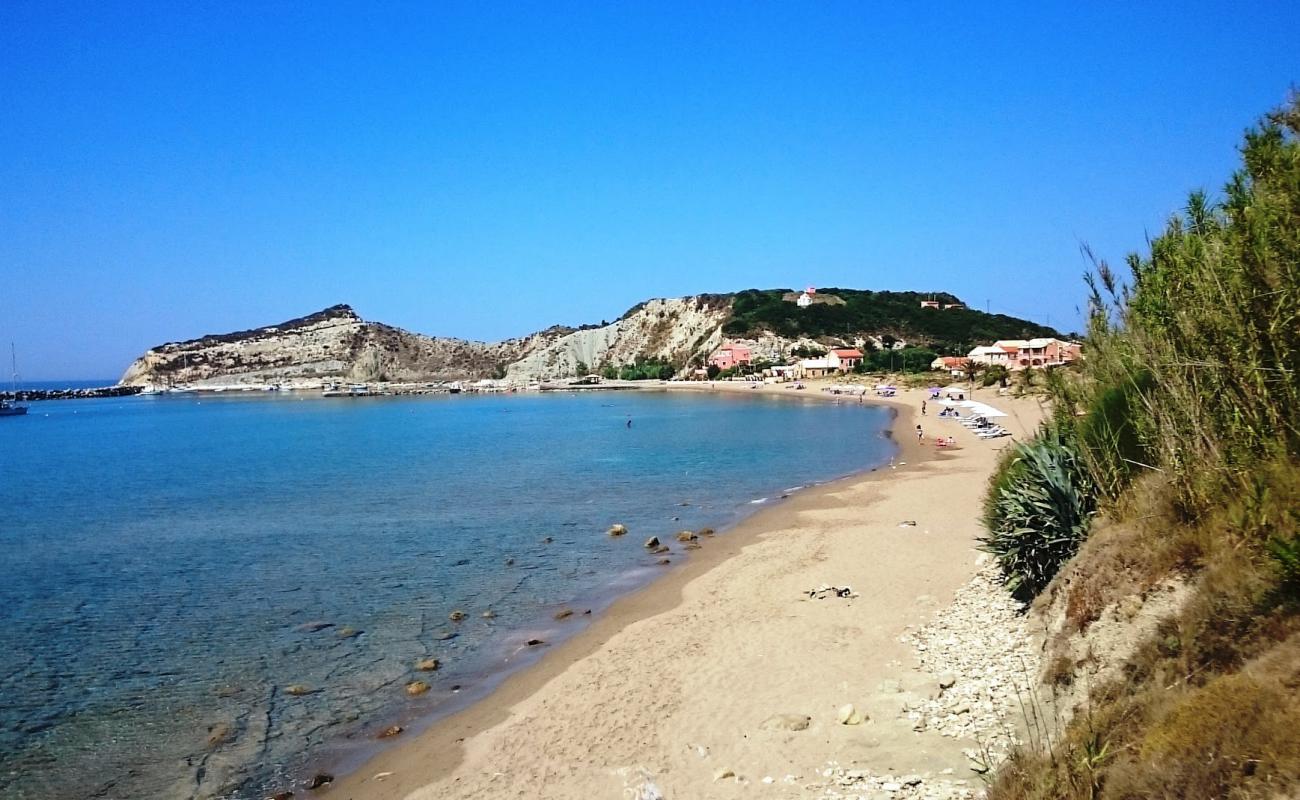 Photo de Ereikoussa Beach avec sable beige de surface
