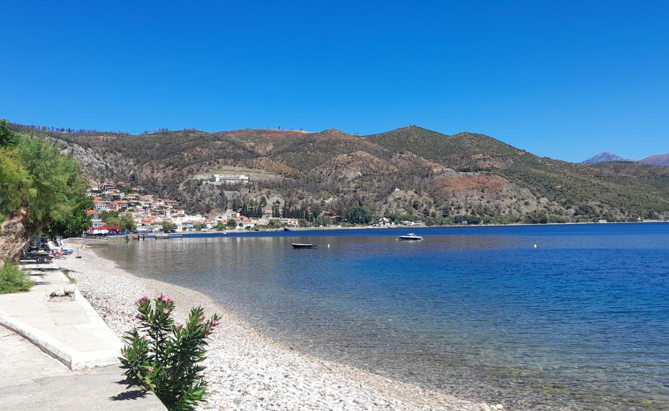 Photo de Limni Beach avec galets gris de surface