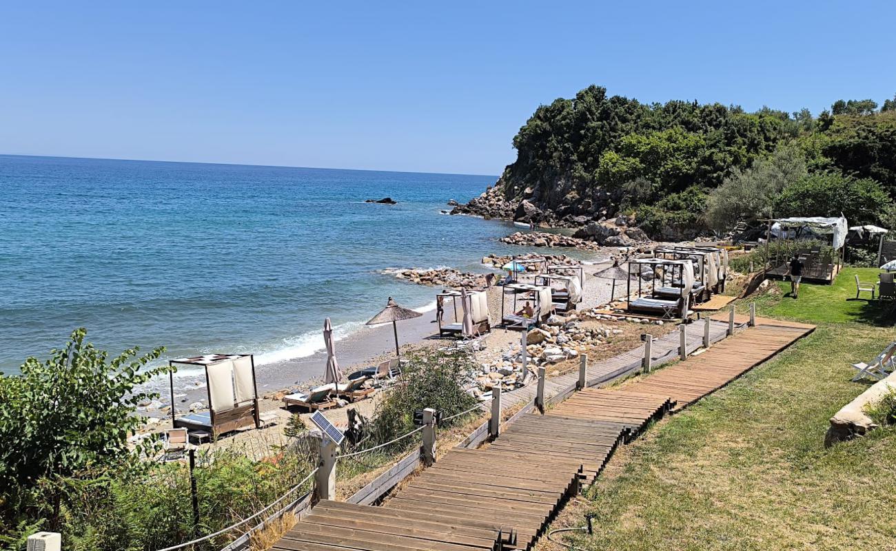 Photo de Kalivi Beach avec galets gris de surface