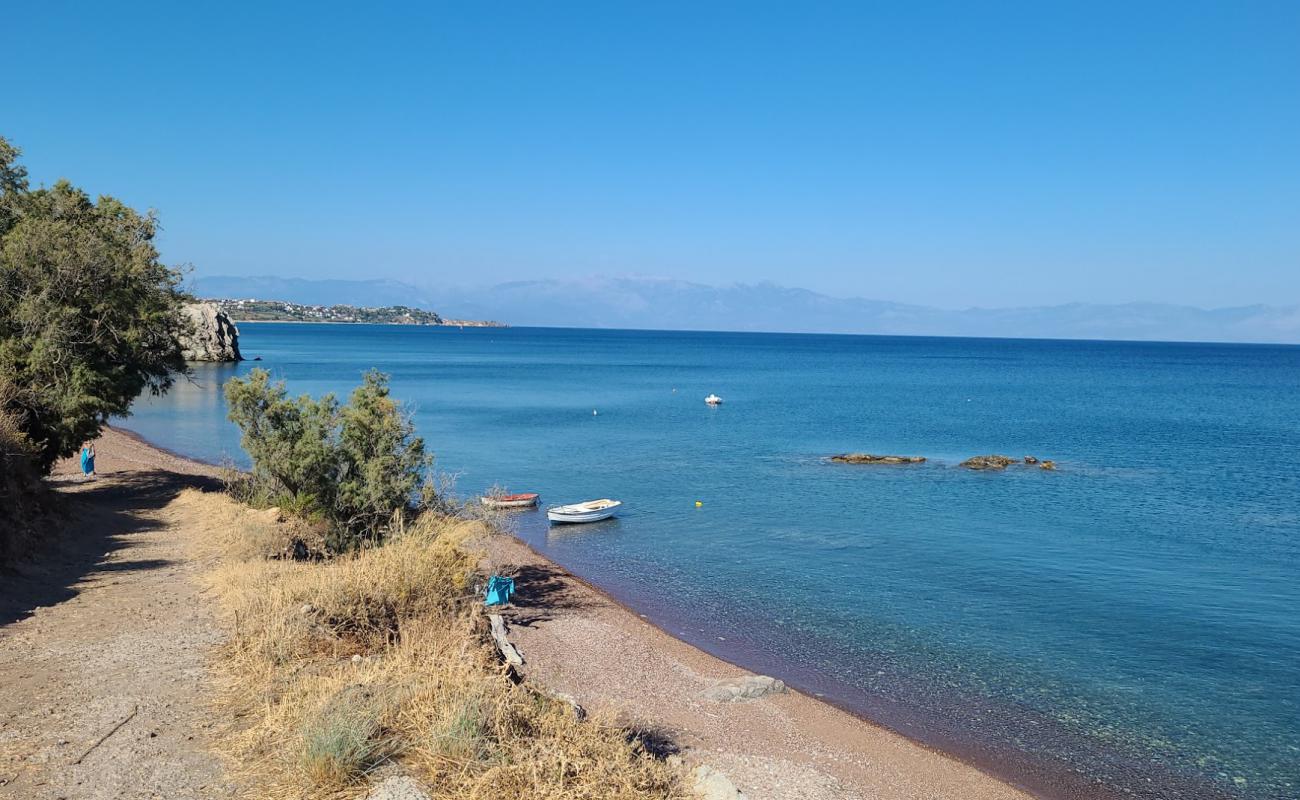 Photo de Agios Nikolaos Beach Vasilitsi avec sable beige & galets de surface