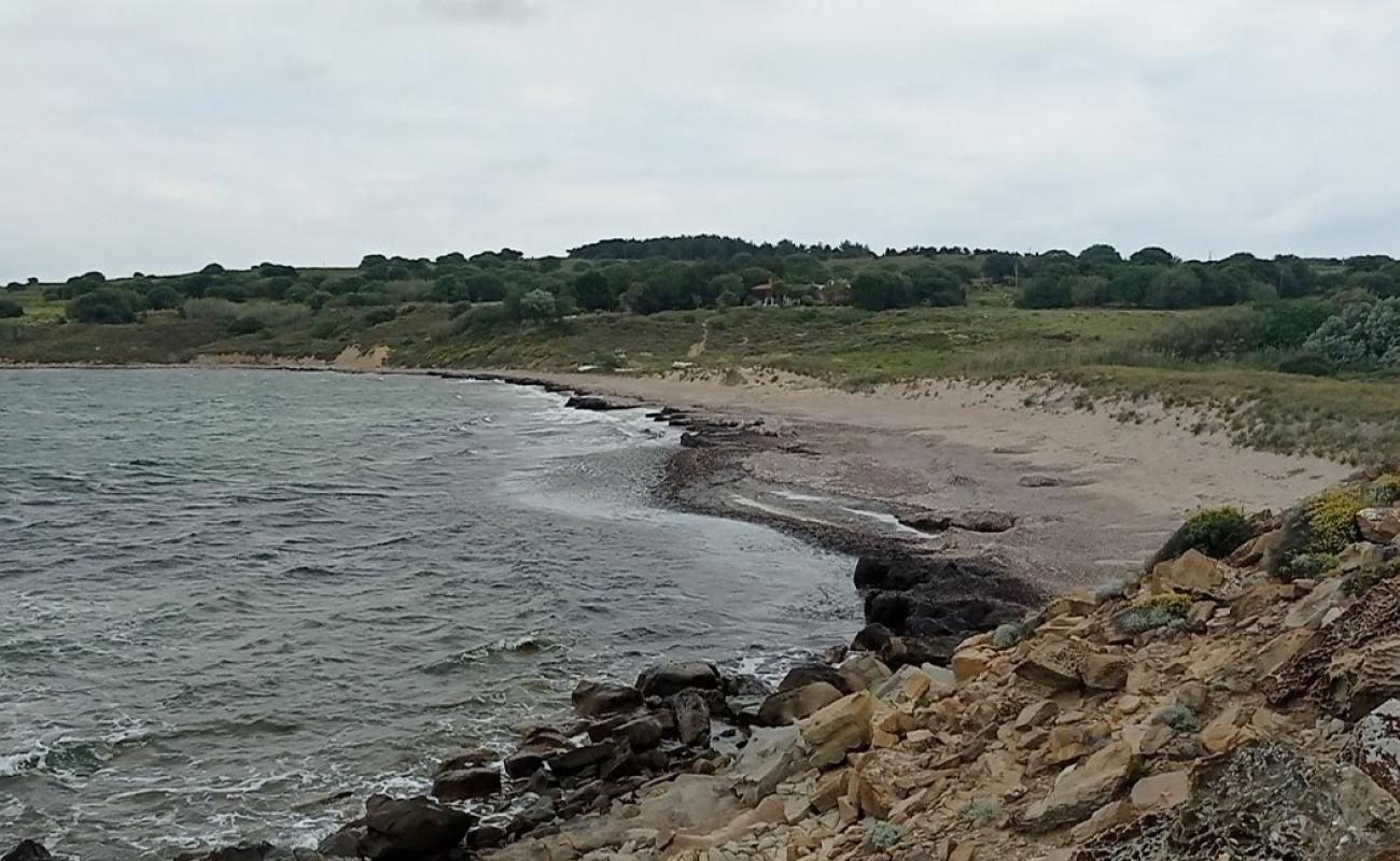 Photo de Paralia Ammoudovouni avec sable beige de surface