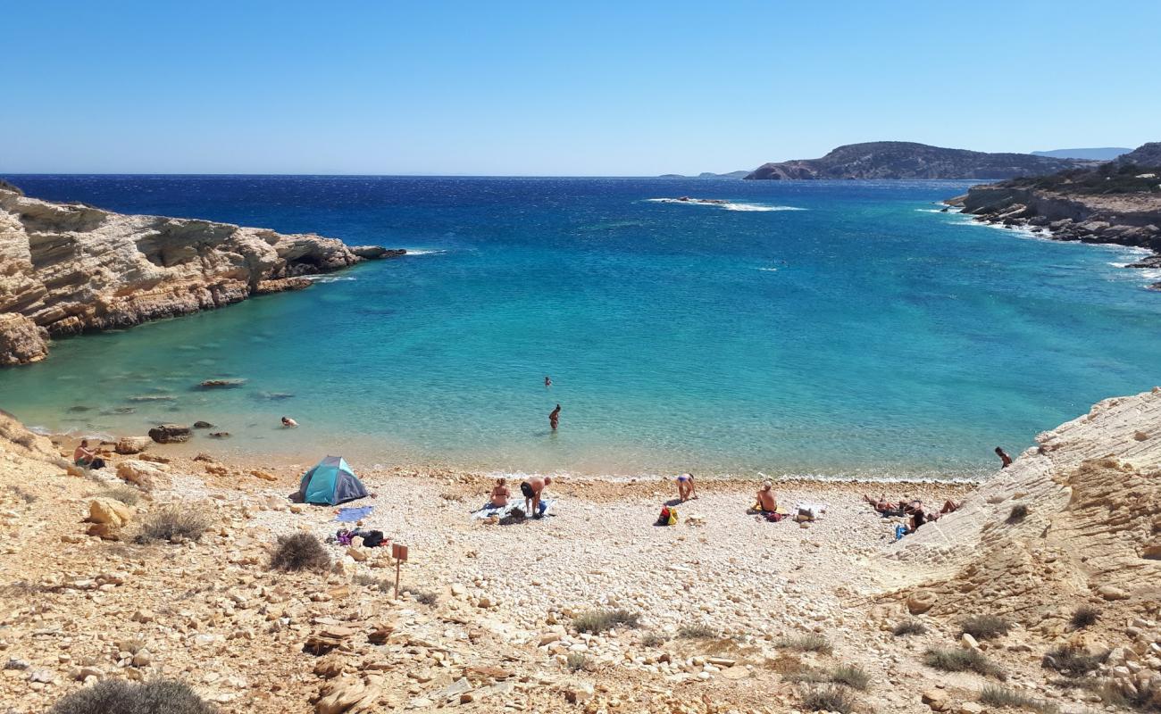 Photo de Laki Beach avec terrain rocheux de surface