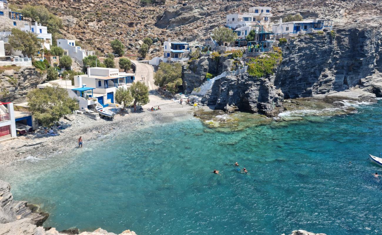 Photo de Koumelas Beach avec galets gris de surface