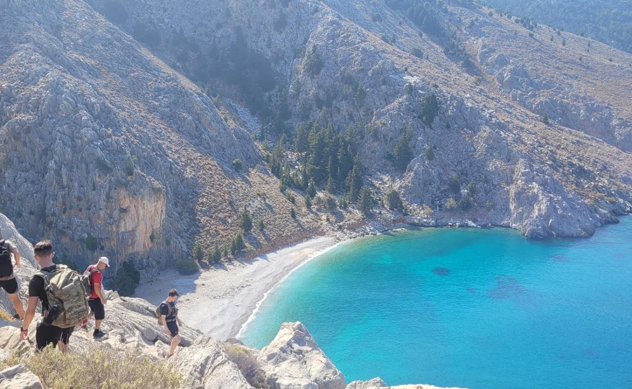 Photo de Lapathos Beach avec galets gris de surface