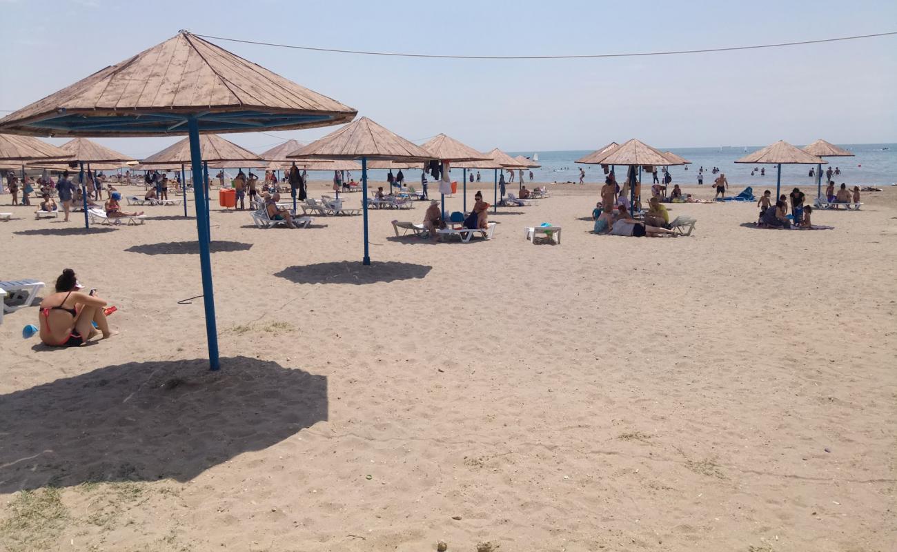 Photo de Shikh Beach avec sable coquillier lumineux de surface