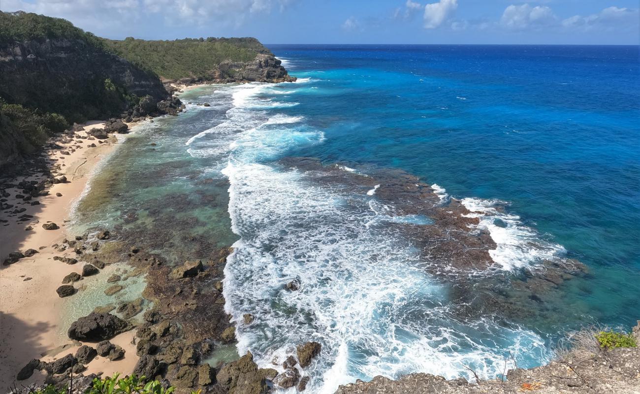 Photo de Anse A BURGAUT avec sable beige & pierres de surface