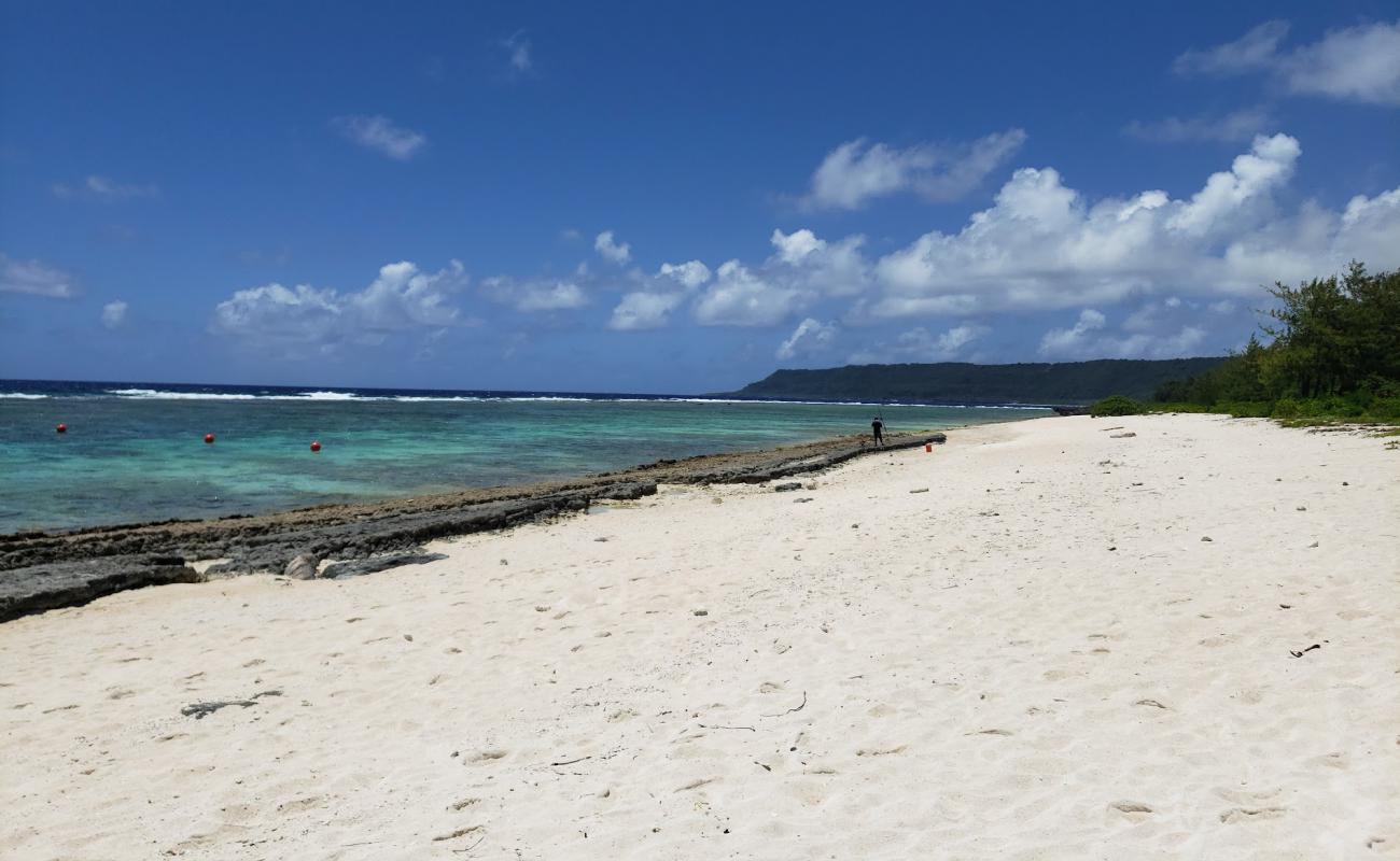 Photo de Tarague Beach avec sable beige & pierres de surface