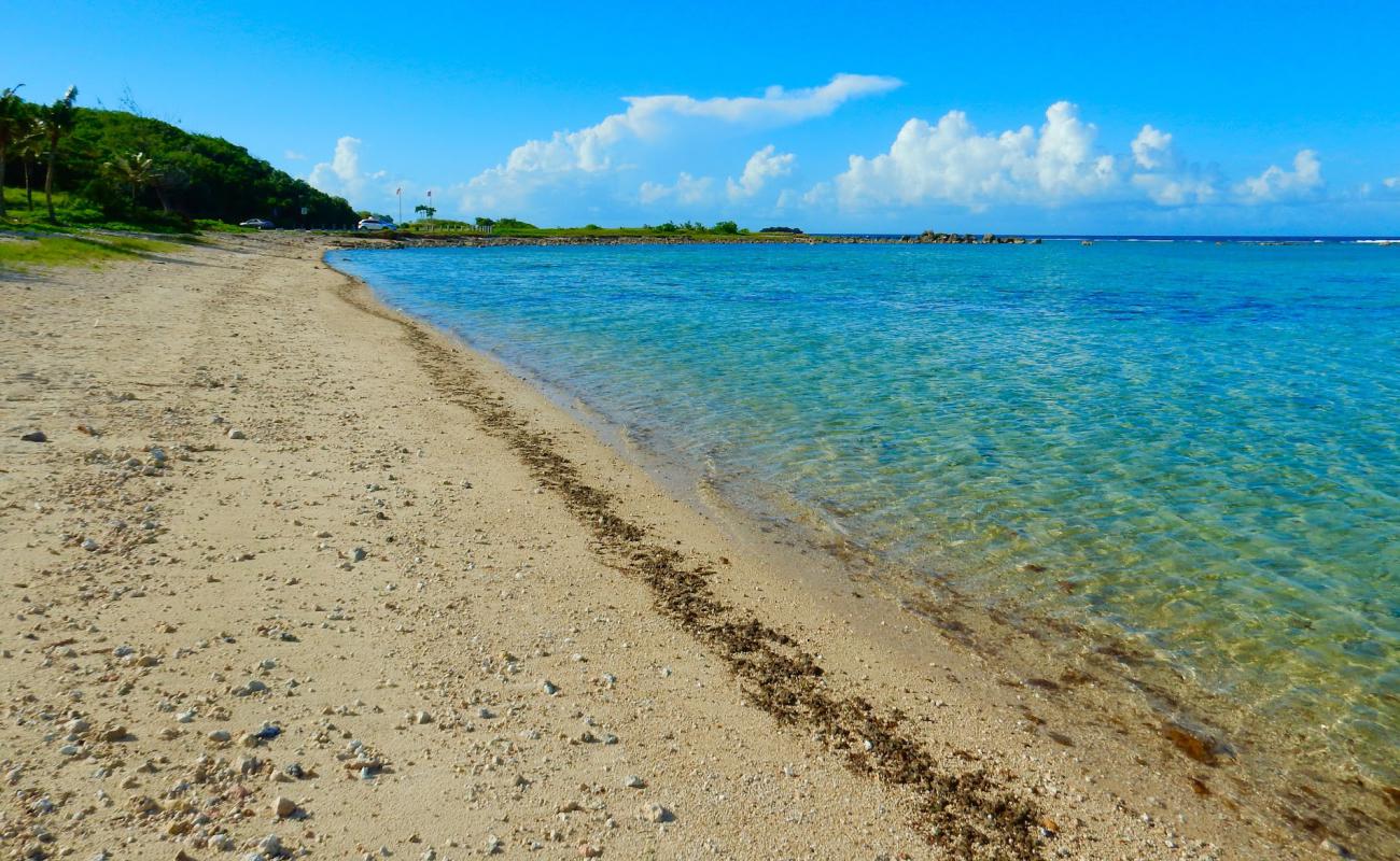 Photo de Nat Park Asan Beach avec sable clair avec caillou de surface