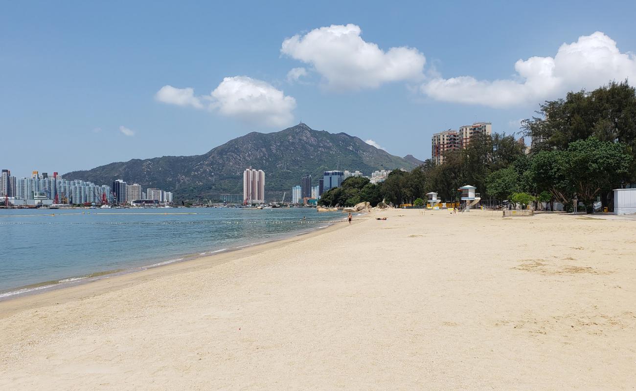 Photo de Cafeteria Beach avec sable lumineux de surface