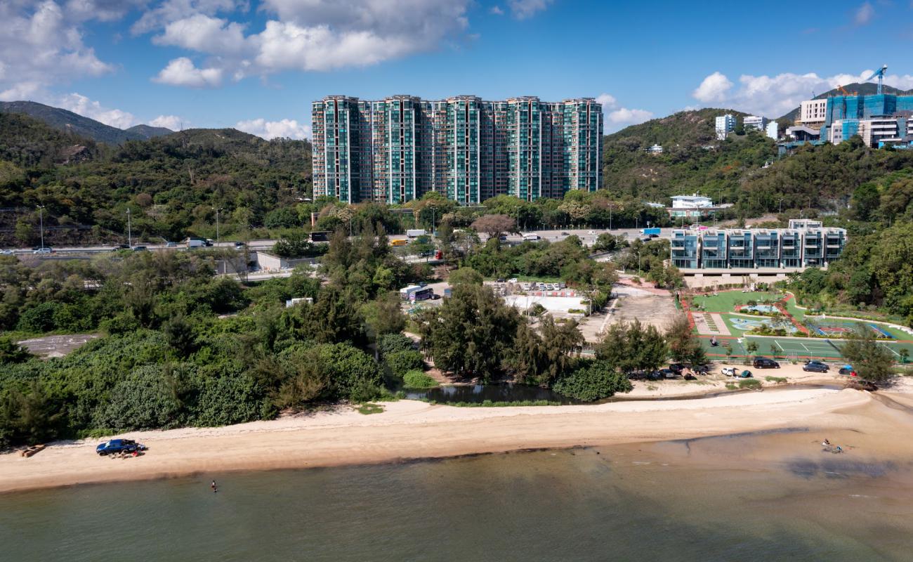 Photo de Xiaolan Beach avec sable beige de surface