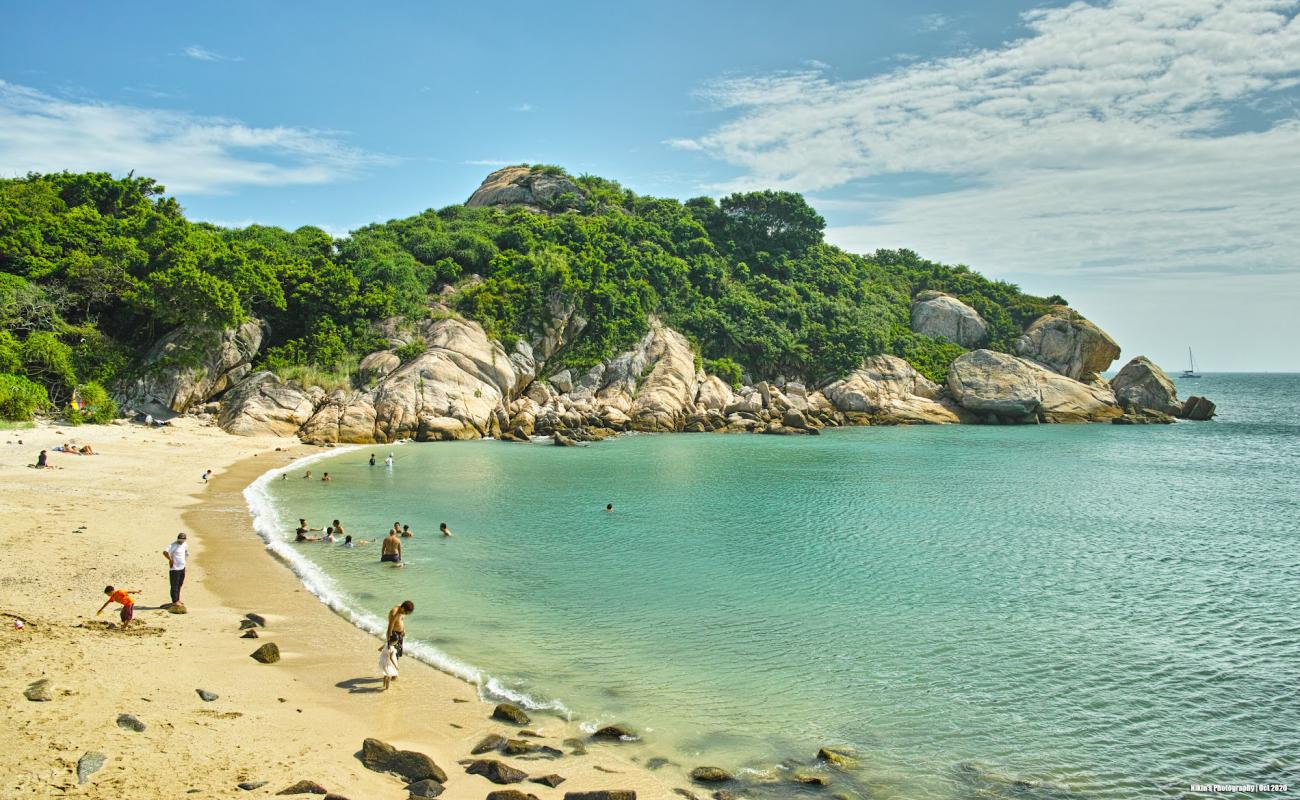 Photo de Pak Tso Wan avec sable beige de surface