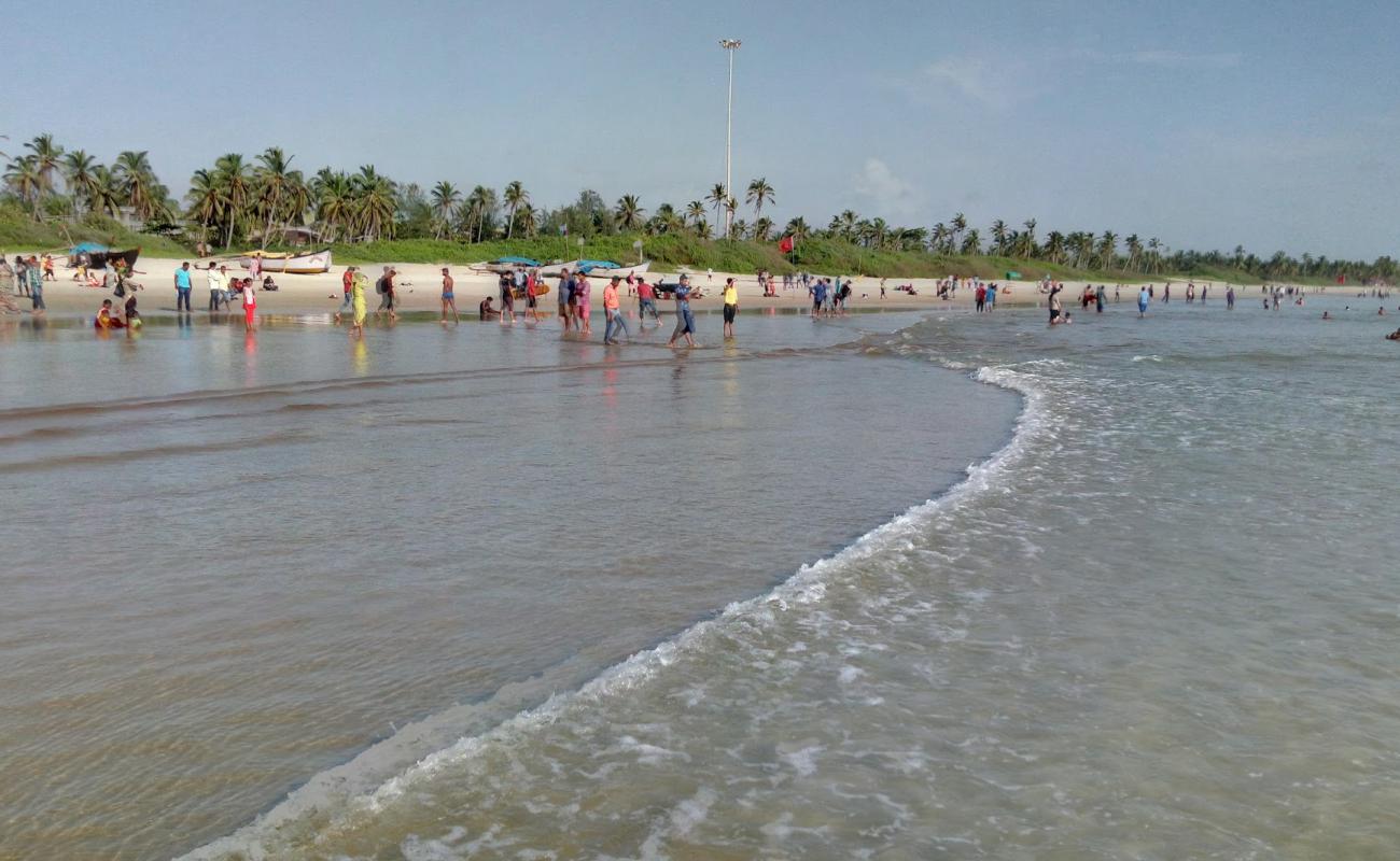 Photo de Colva Beach avec sable beige de surface