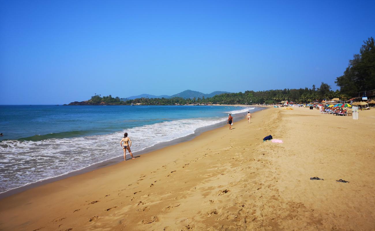 Photo de Patnem Beach avec sable lumineux de surface