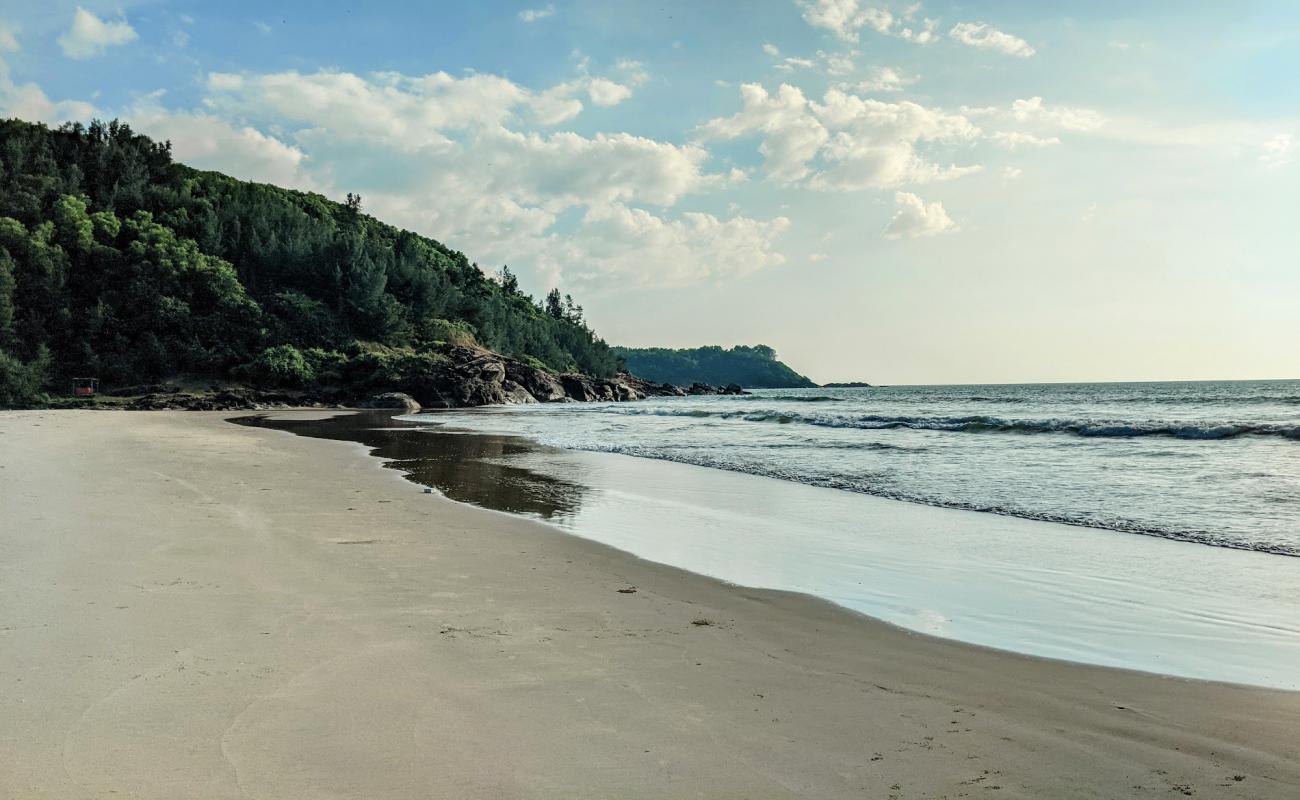 Photo de Kadle Beach avec sable lumineux de surface