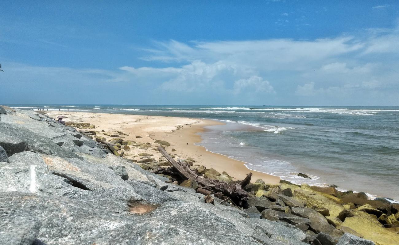 Photo de Delta Point avec sable lumineux de surface