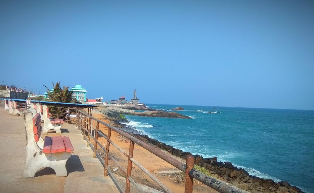 Photo de Kanyakumari Park Beach avec terrain rocheux de surface