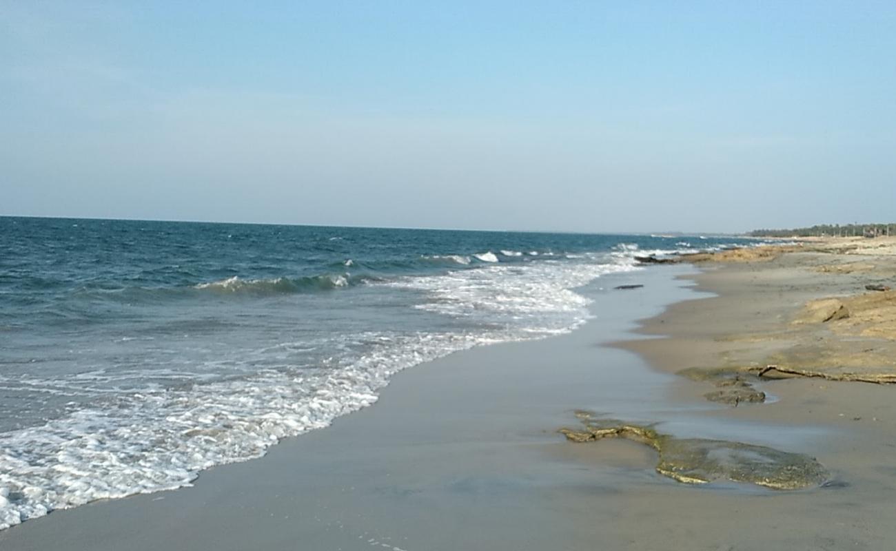Photo de Pudumadam Beach avec sable beige de surface
