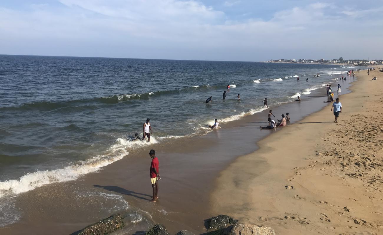 Photo de Blue Flag Beach avec sable lumineux de surface