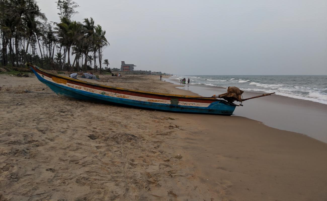 Photo de Kanathur Beach avec sable beige de surface