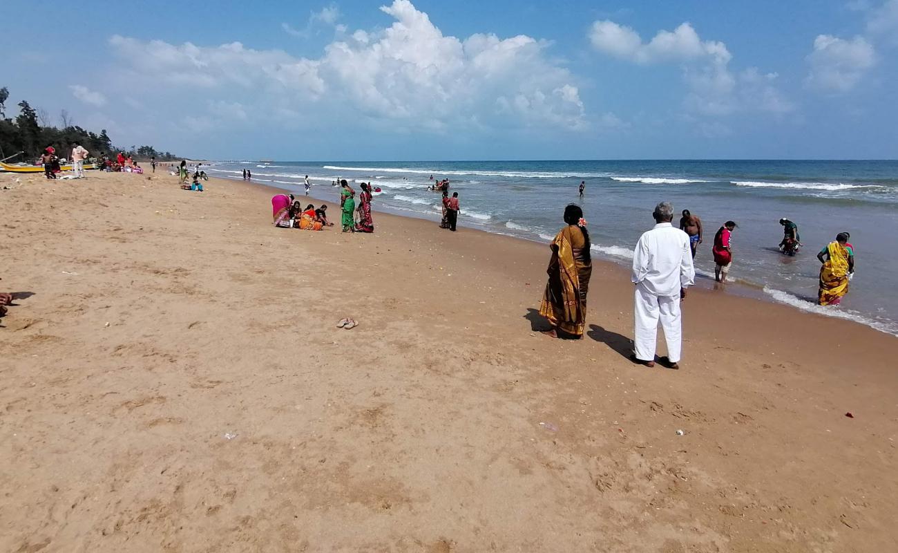 Photo de Katepalli Beach avec sable beige de surface
