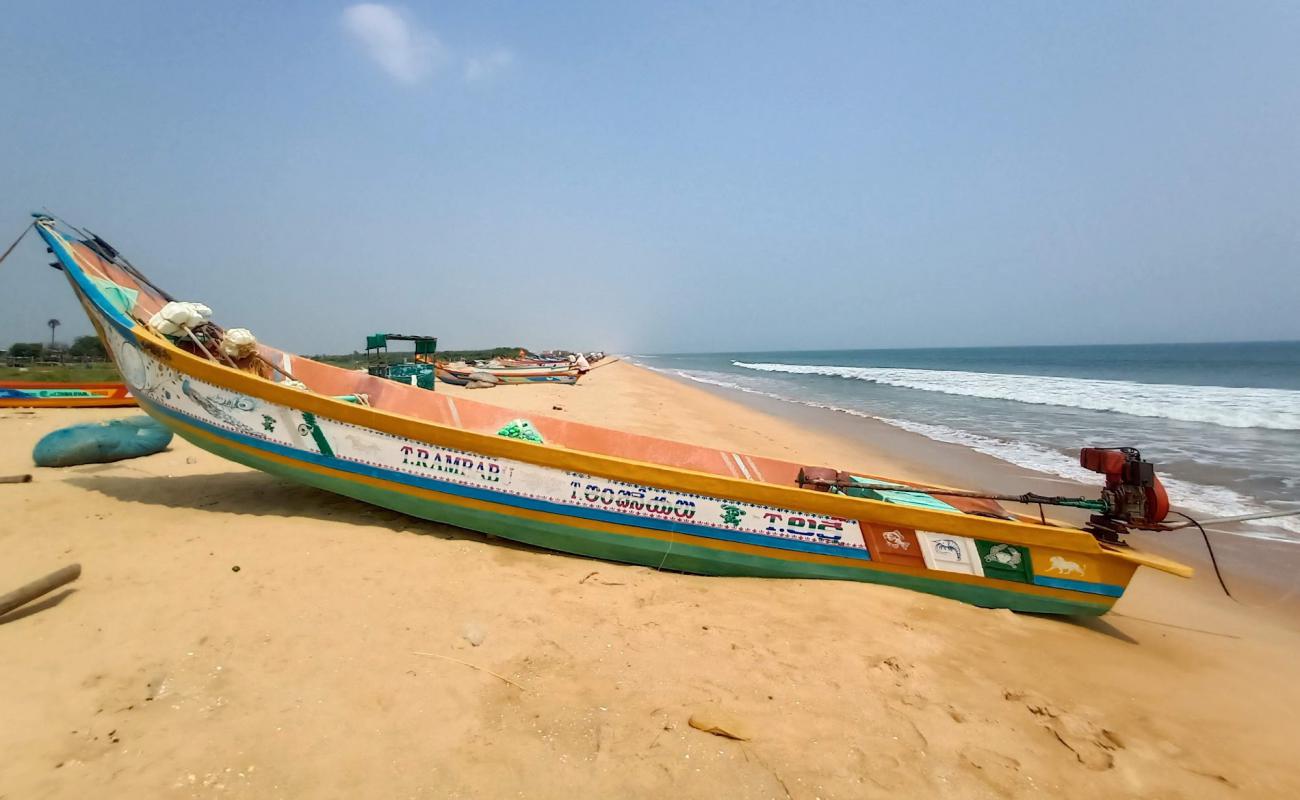 Photo de Ethamukkala Beach avec sable beige de surface
