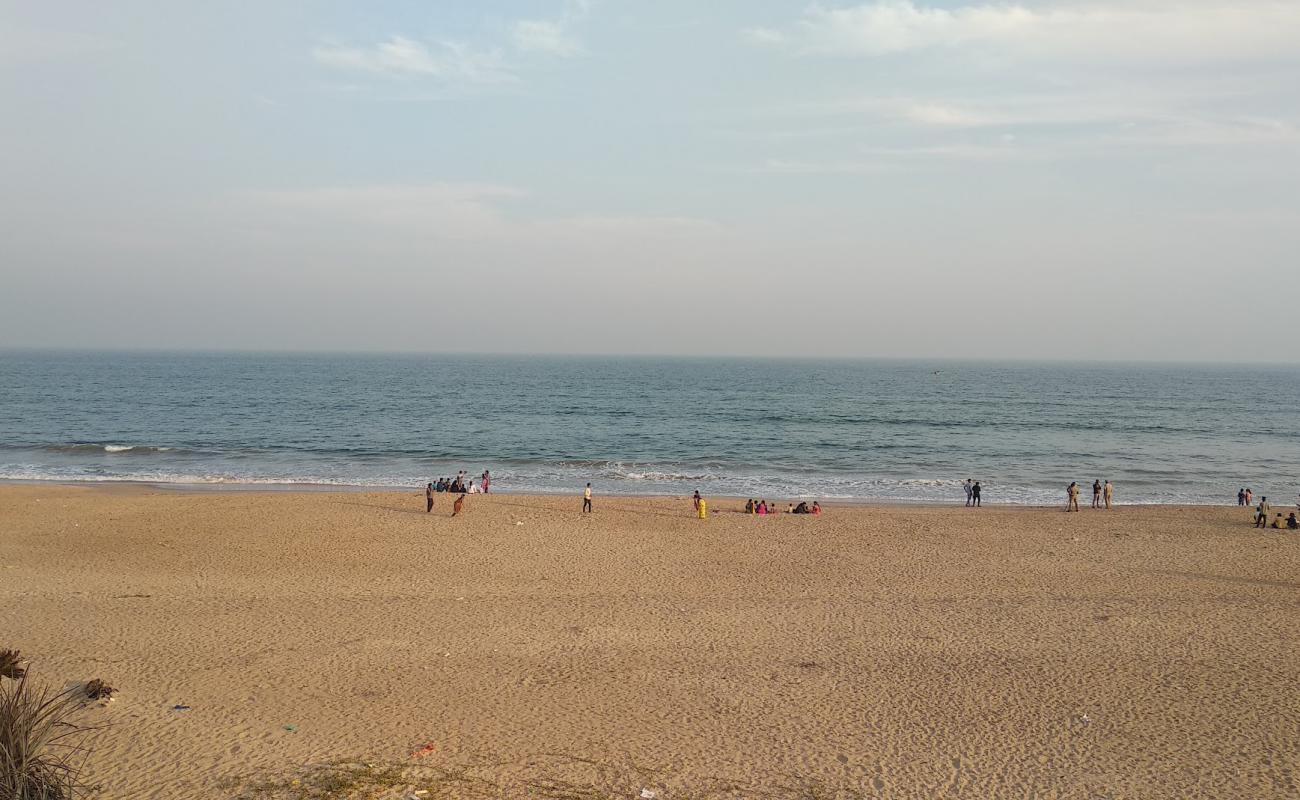 Photo de Baruva Beach avec sable beige de surface