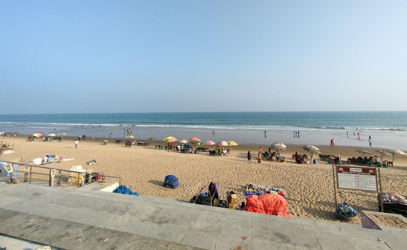 Photo de Gopalpur Beach avec sable fin et lumineux de surface