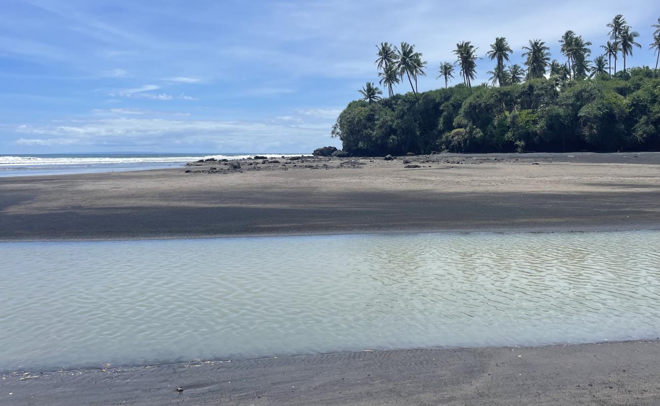 Photo de Bonian Beach avec sable brun de surface