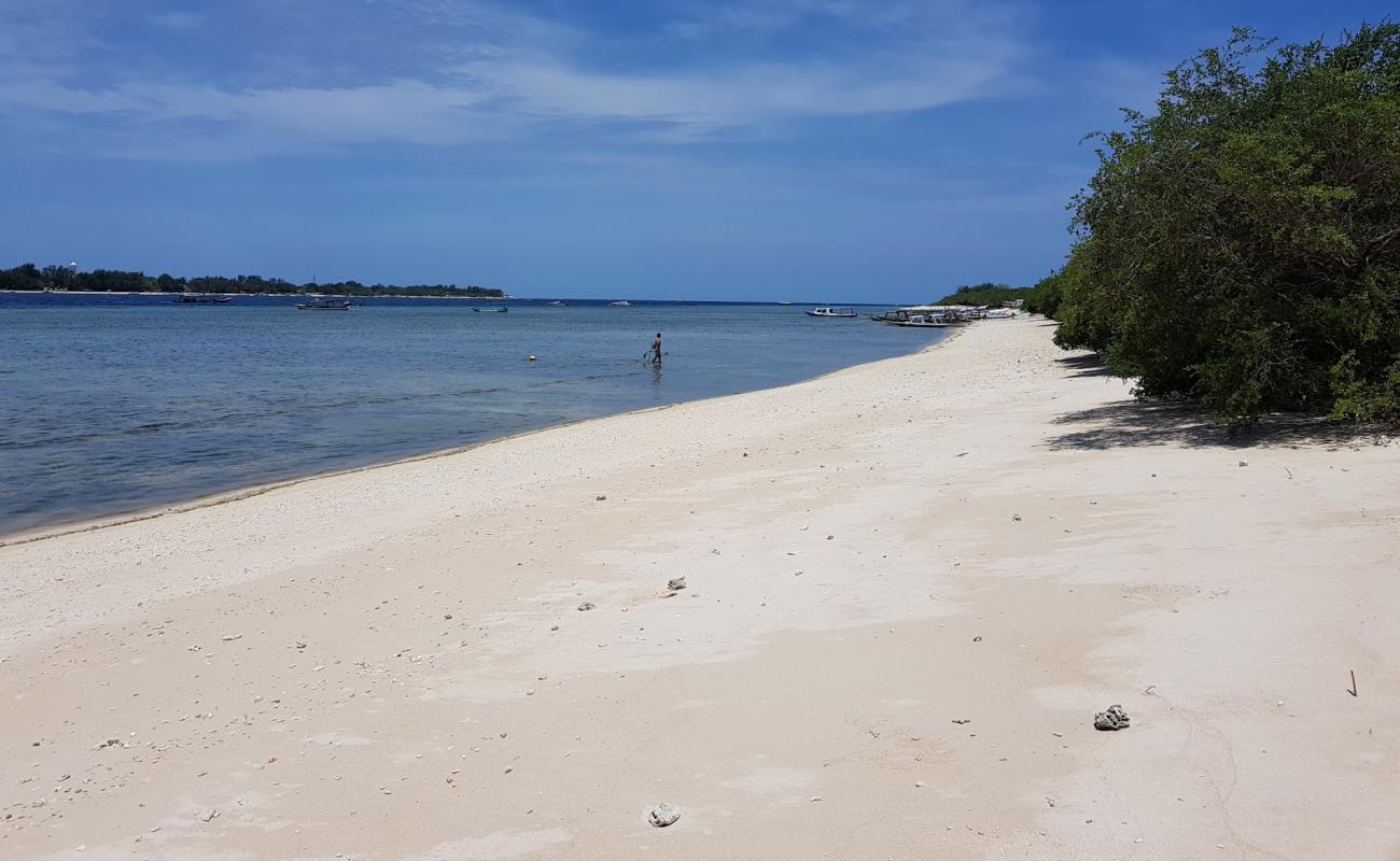 Photo de Gili Meno Avia Beach avec sable beige de surface