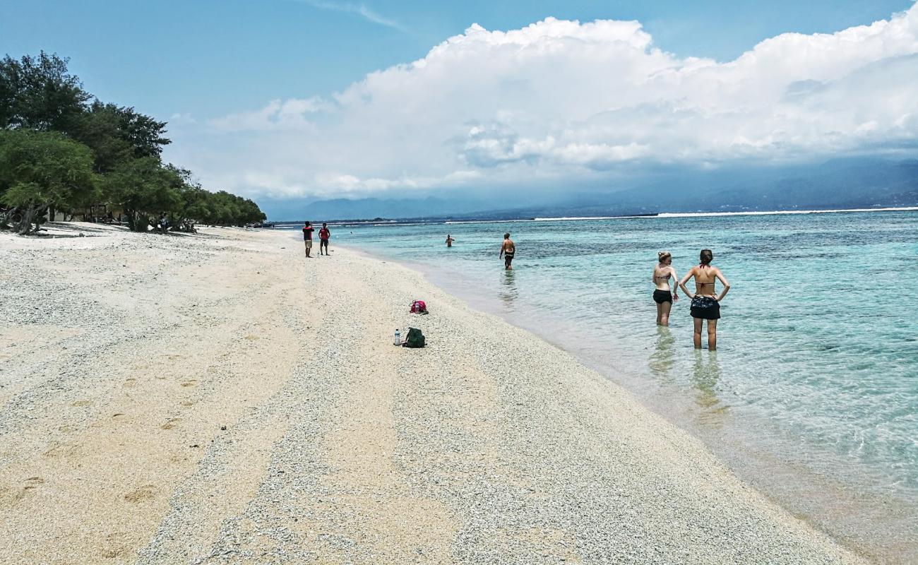 Photo de Pink Coco Beach avec sable beige de surface