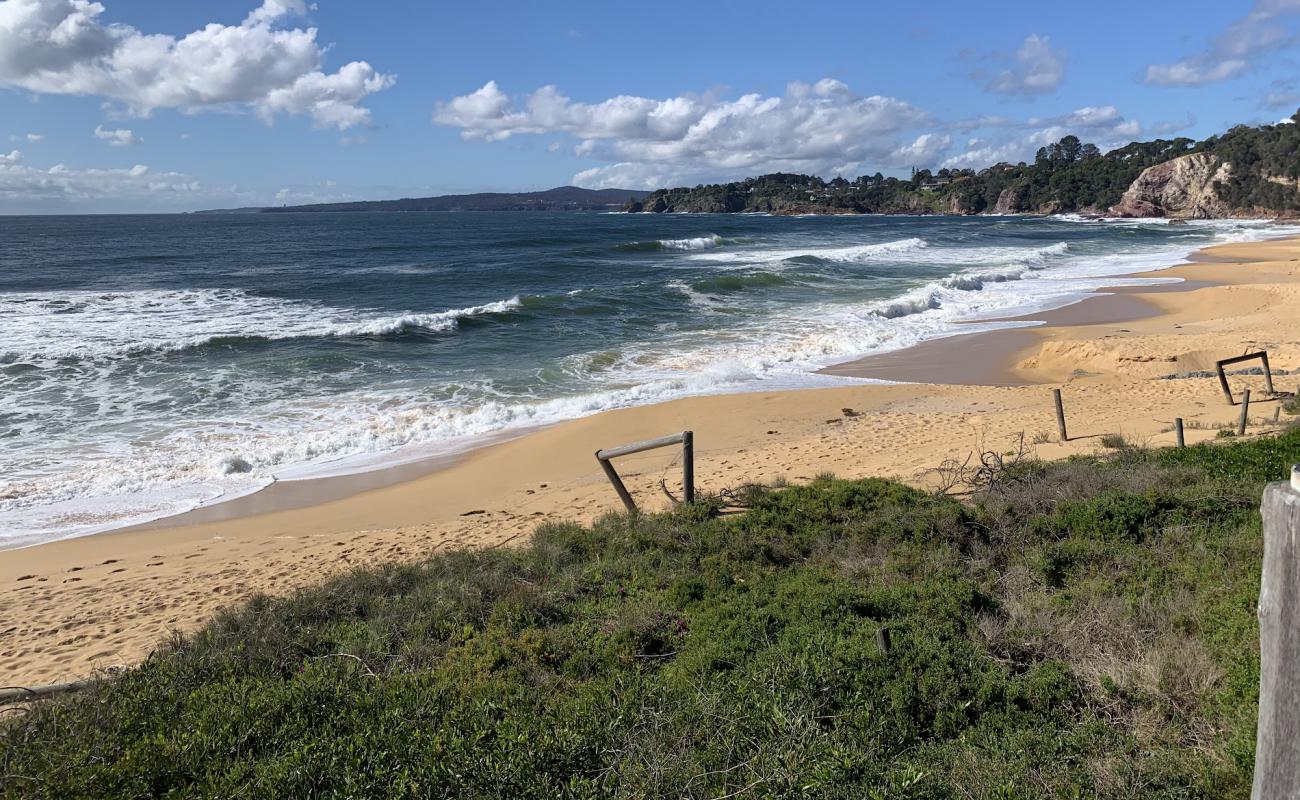 Photo de Aslings Beach avec sable beige de surface