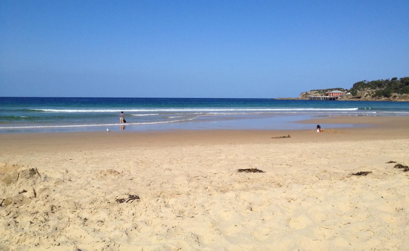 Photo de Tathra Beach avec sable beige de surface