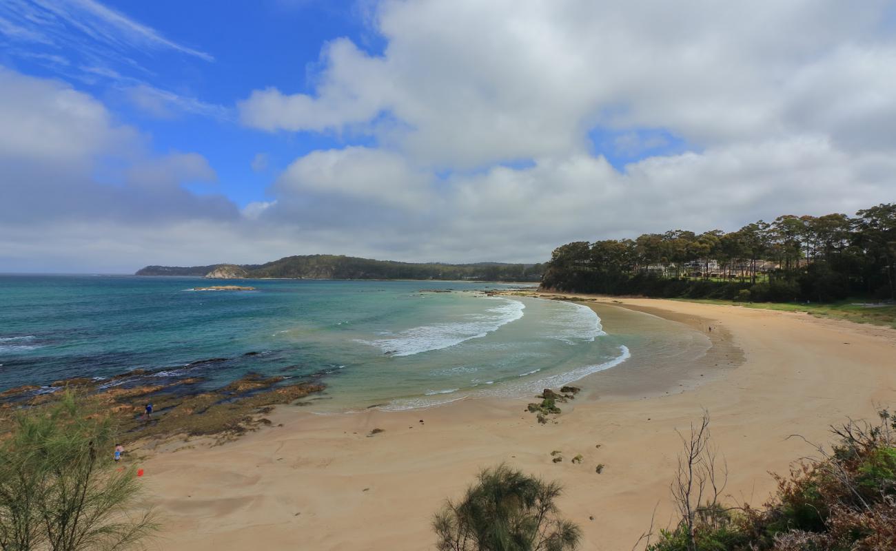 Photo de Denhams Beach avec sable beige de surface