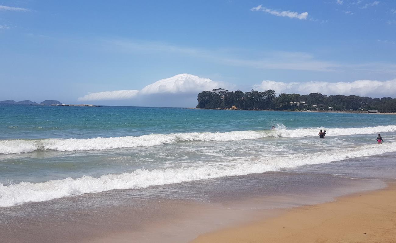 Photo de Caseys Beach avec sable beige de surface