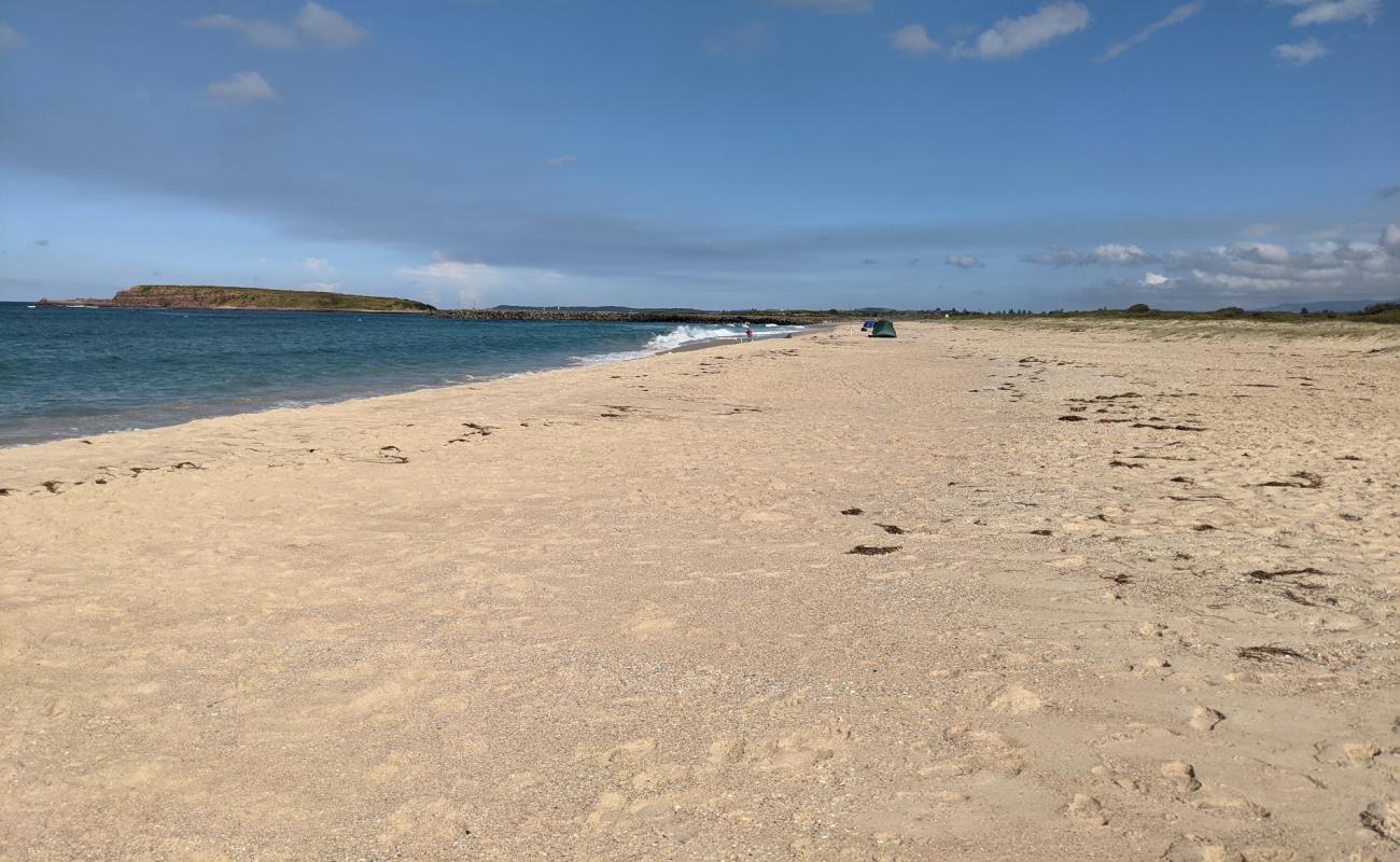 Photo de Windang Beach avec sable beige fin de surface