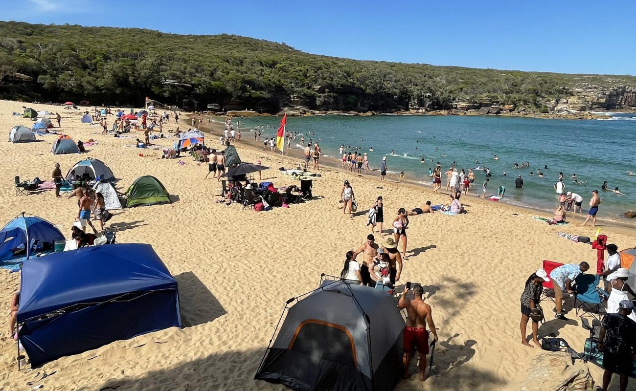 Photo de Wattamolla Beach avec sable beige de surface
