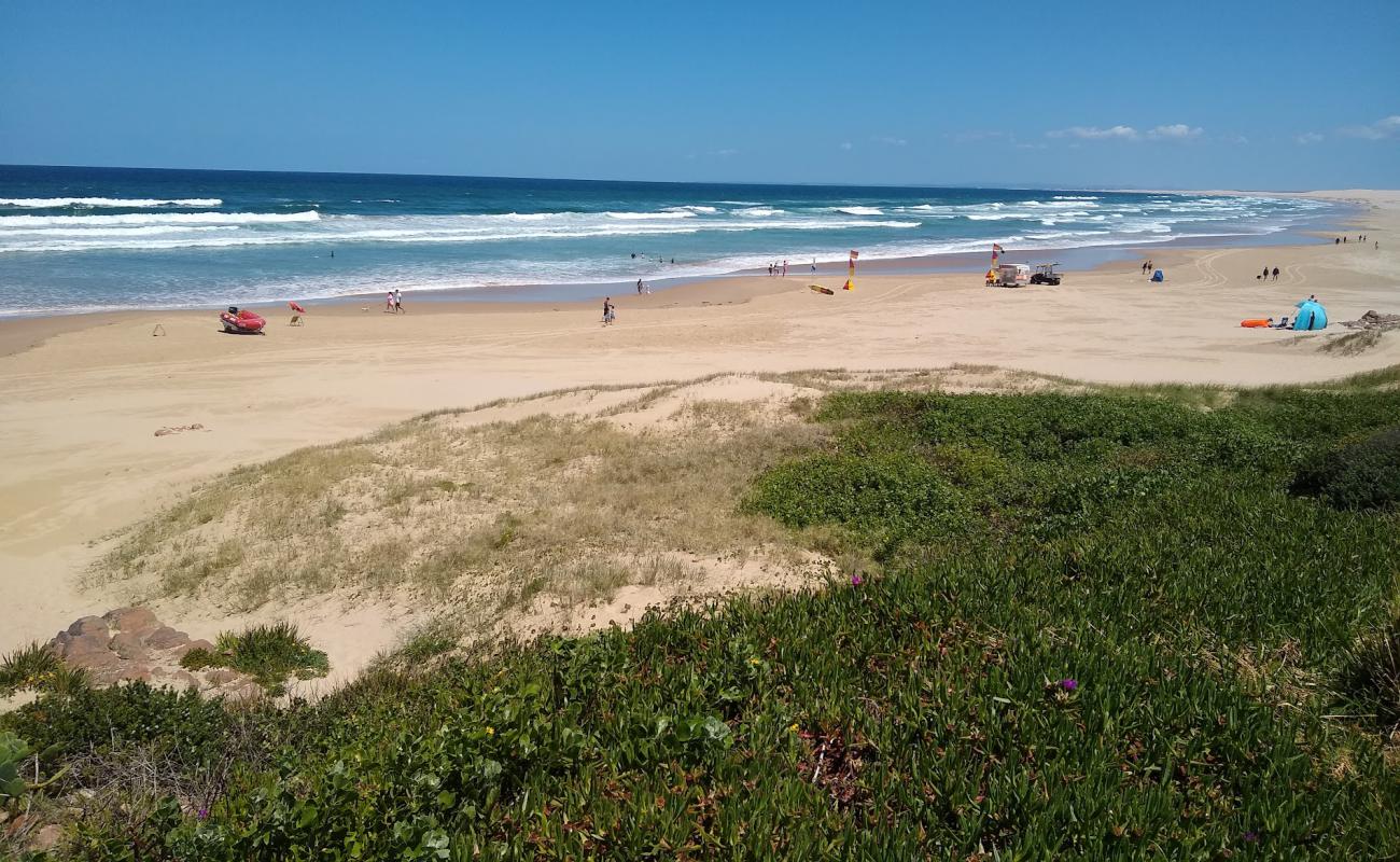 Photo de Birubi Beach avec sable fin et lumineux de surface