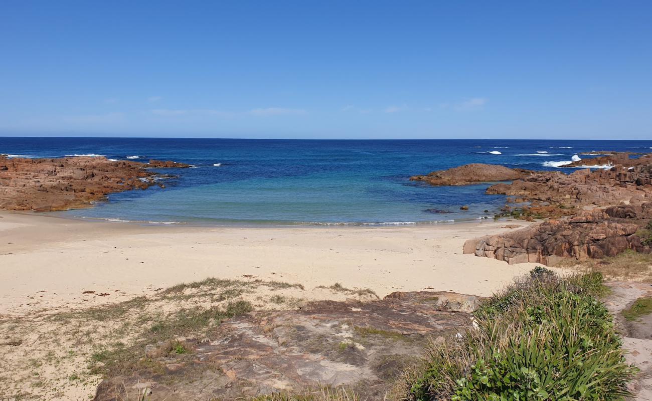 Photo de Little Kingsley Beach avec sable beige de surface
