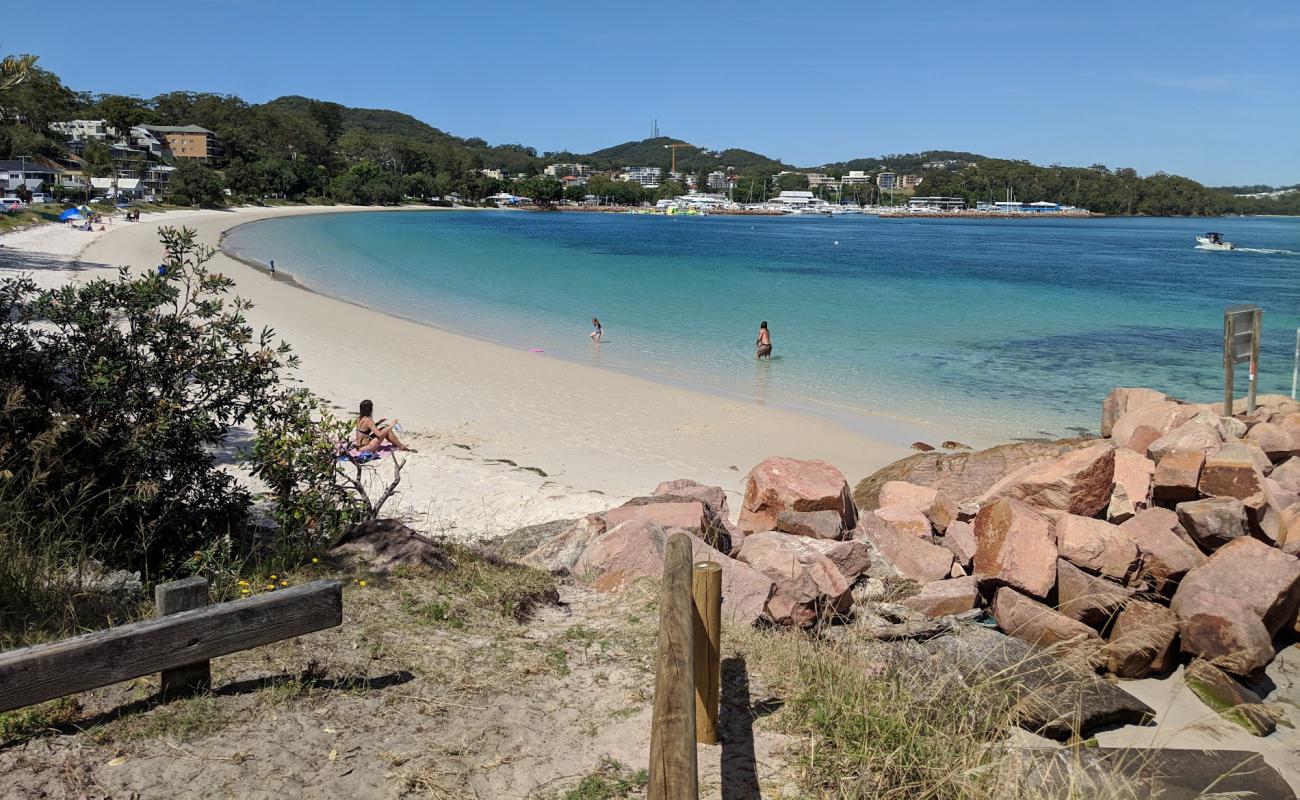 Photo de Nelson Bay Beach avec sable lumineux de surface