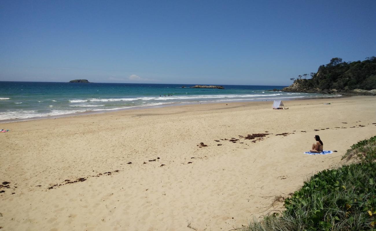 Photo de Sapphire Beach avec sable beige de surface