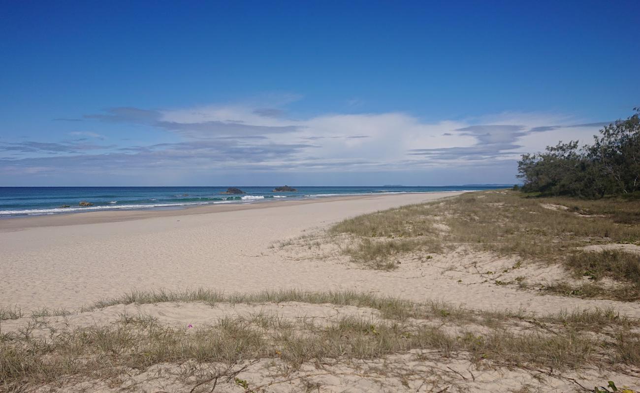 Photo de Pottsville Beach avec sable beige de surface