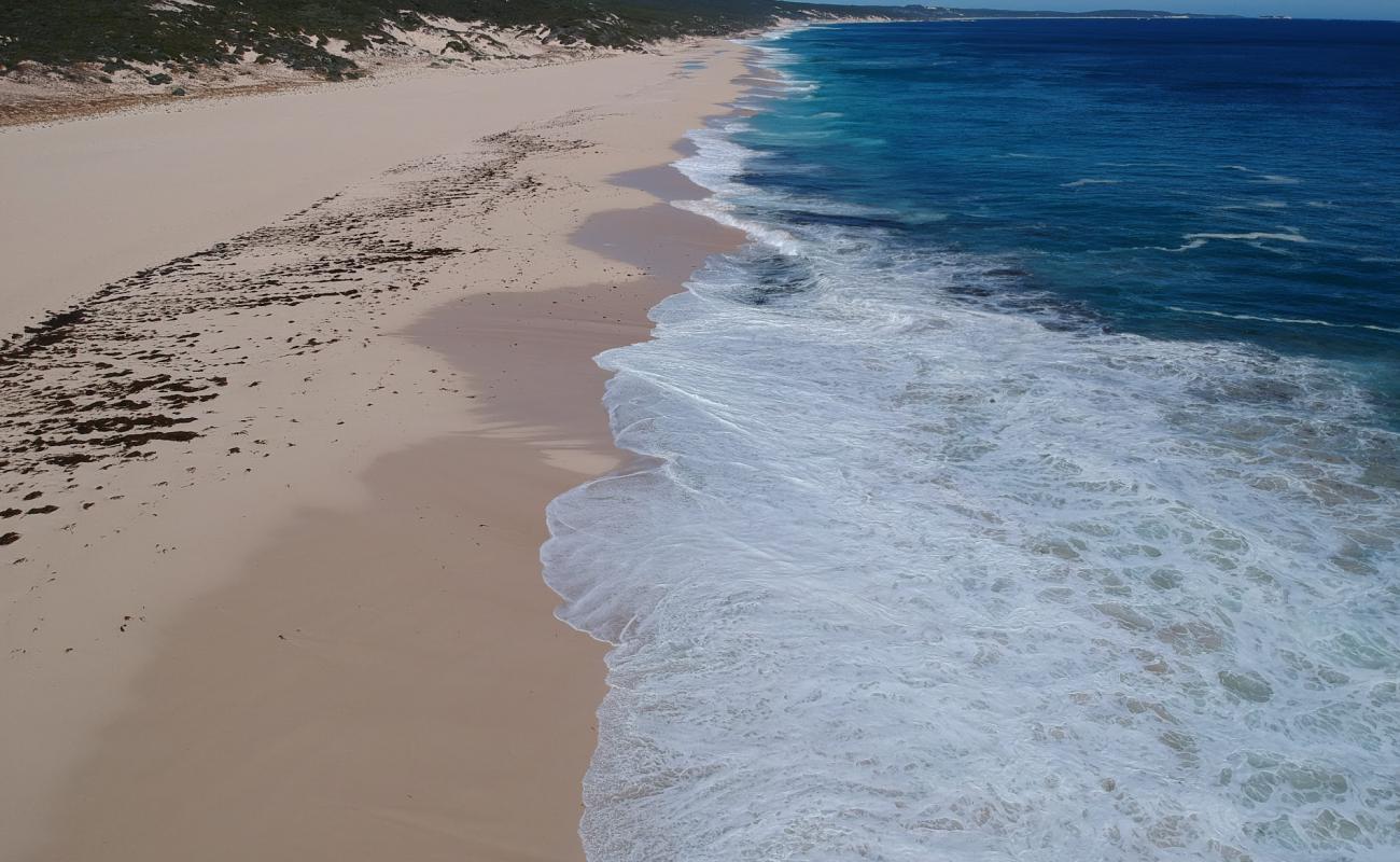 Photo de South Beach avec sable fin blanc de surface