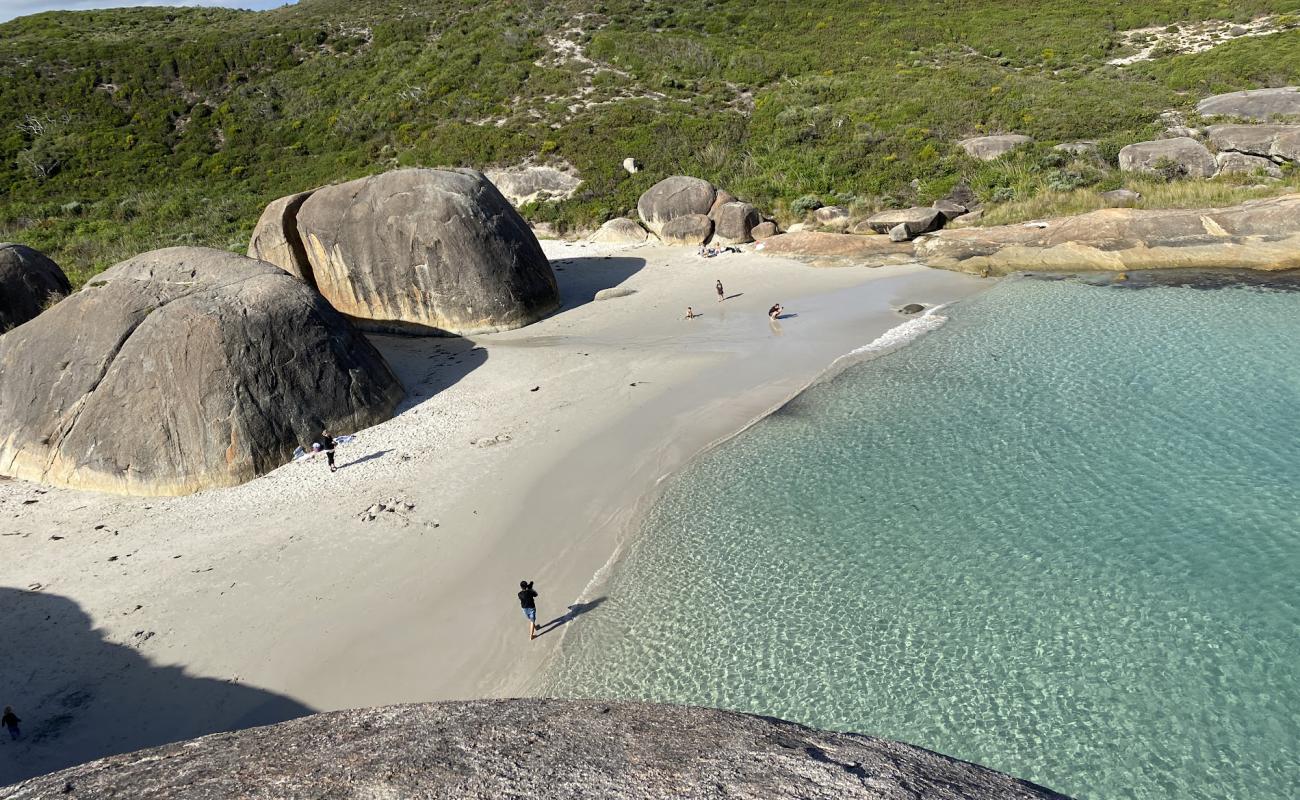 Photo de Elephant Rocks Beach avec sable blanc de surface