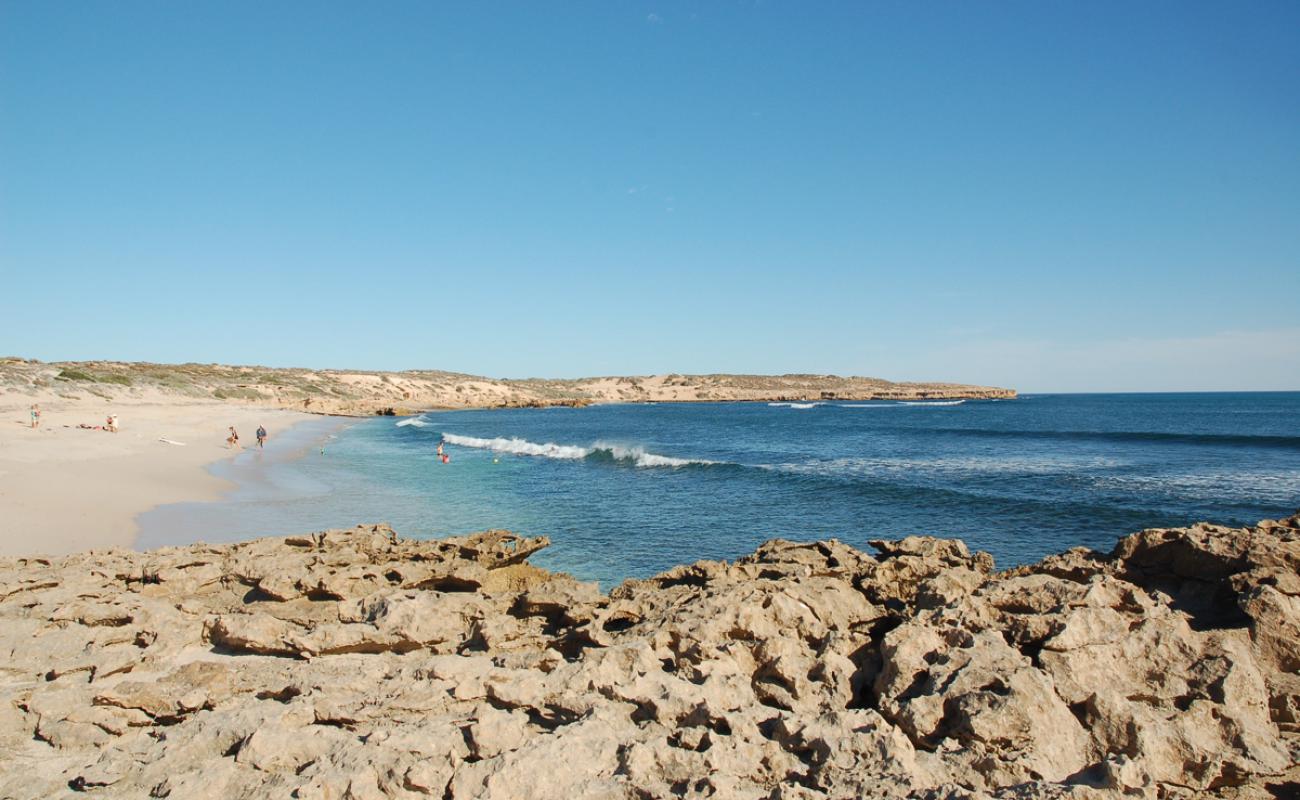 Photo de Cactus Beach avec sable beige de surface