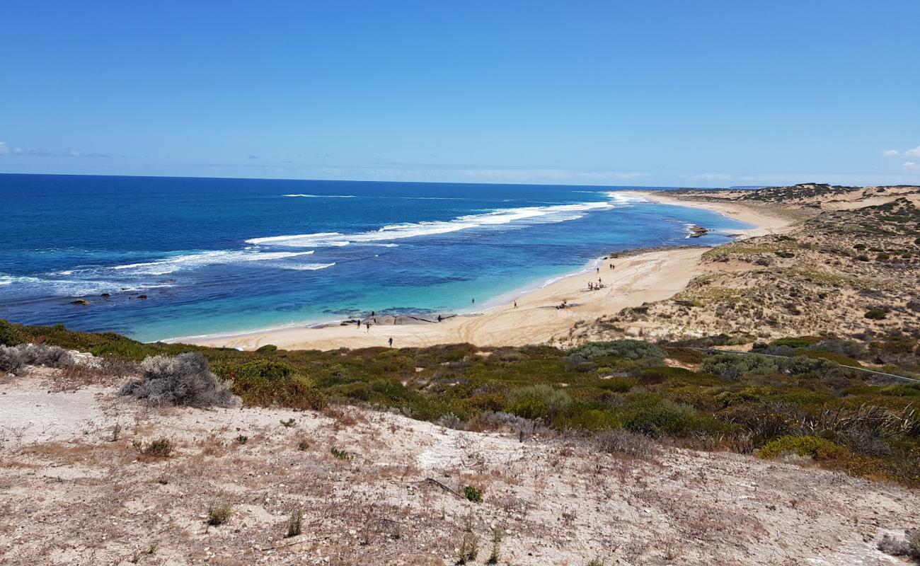 Photo de Browns Beach avec sable beige de surface