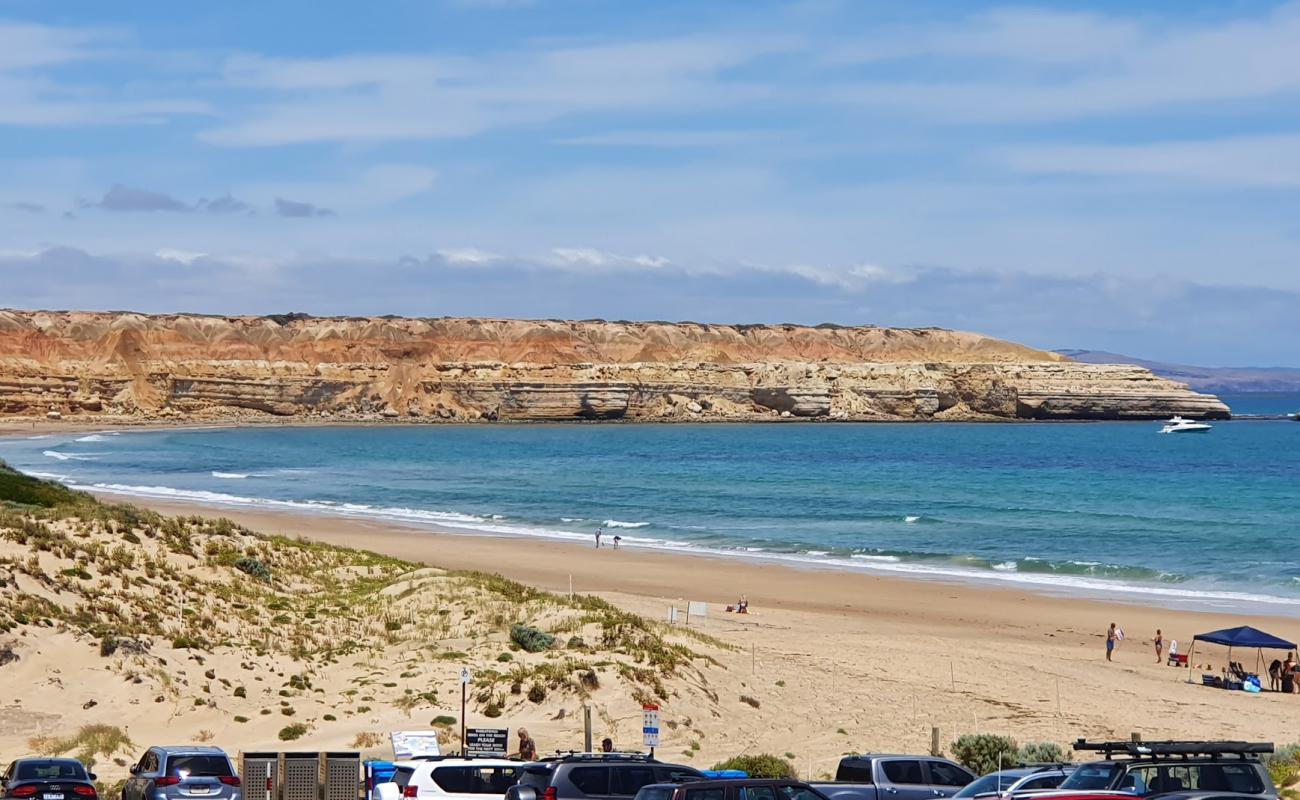 Photo de Maslin Beach avec sable lumineux de surface